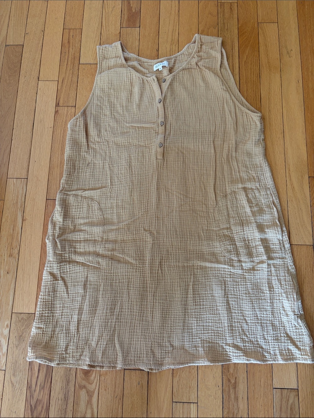 Roolee Tan Linen Dress